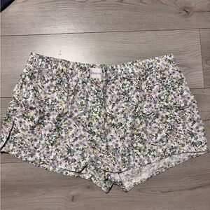 Floral High Waist Women's Shorts